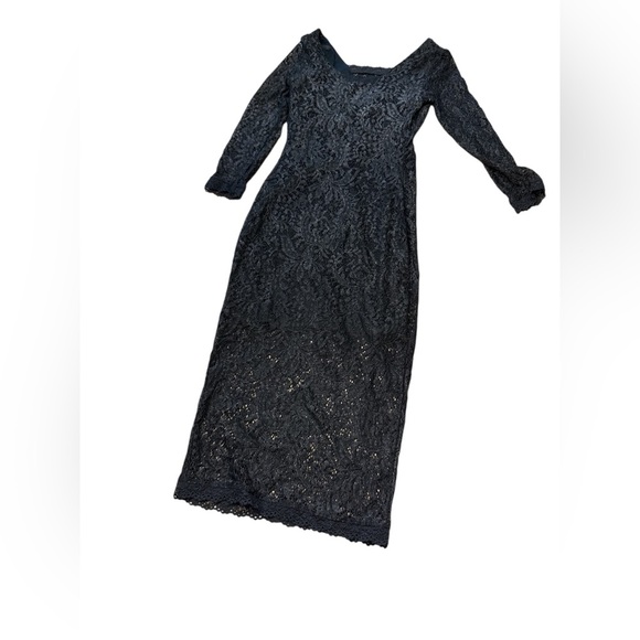 Candie’s Black Lace Midi Dress - Picture 3 of 6